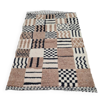 Tapis berbère en laine fait main 150 x 100 cm