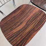 Set of 3 chairs in Formica and Chrome 70s