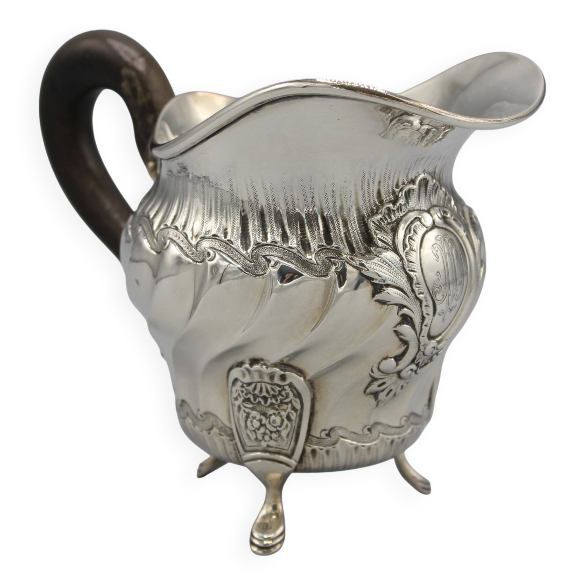 Old solid silver milk pot creamer minerve maison cardeilhac paris 19th century