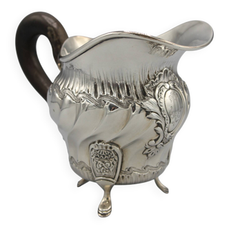 Old solid silver milk pot creamer minerve maison cardeilhac paris 19th century