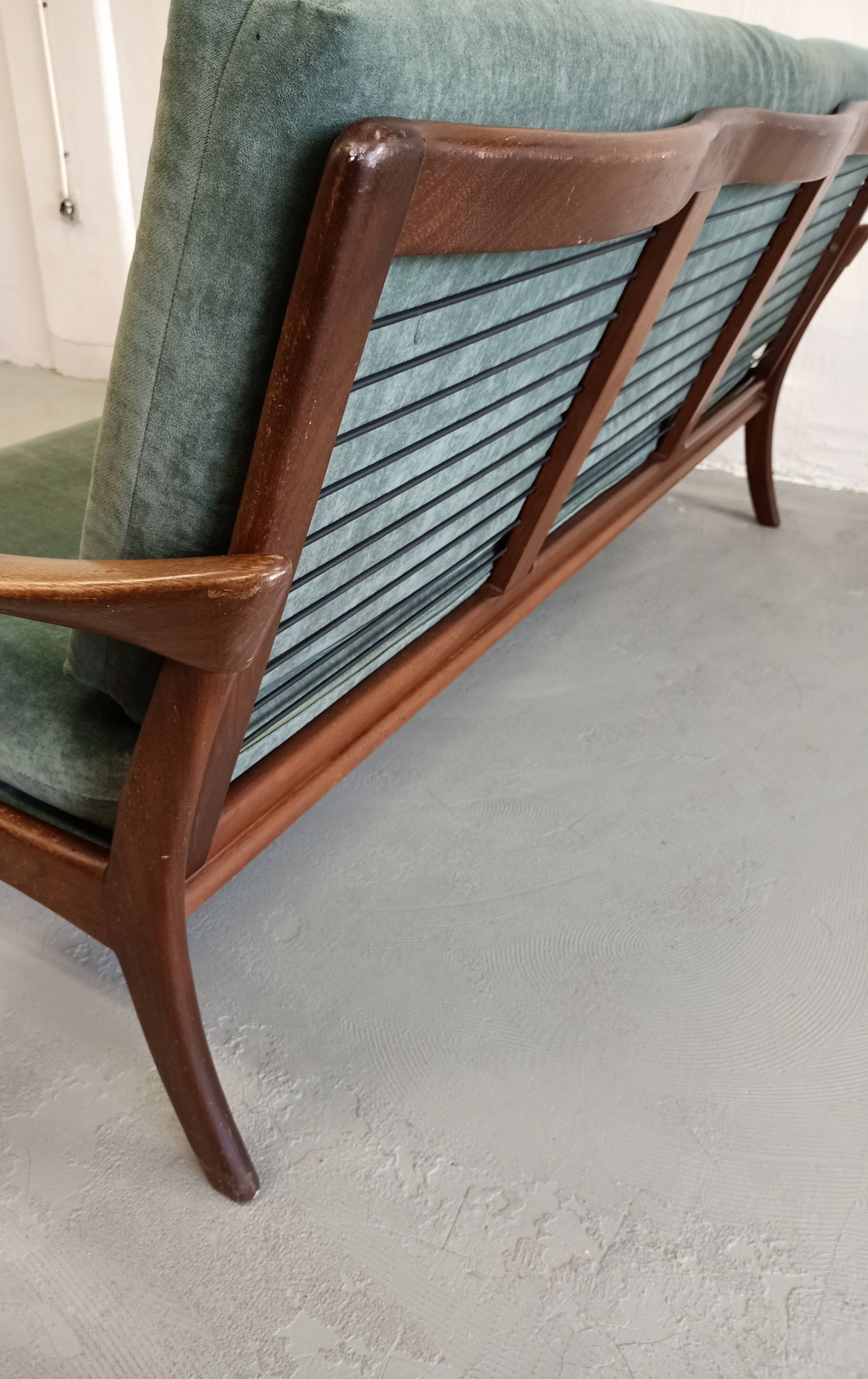 Teak Dutch design sofa by de Ster, 1960