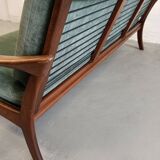 Teak Dutch design sofa by de Ster, 1960