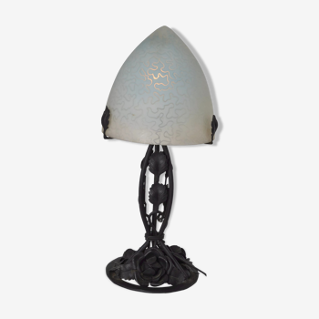 Art Nouveau shell lamp