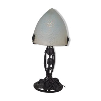 Lampe obus art nouveau
