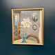 Swedish Oil on Panel – “The White Lily” by M. Niklas (May Nicklasson)