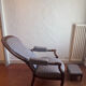 Ensemble fauteuil Voltaire à système inclinable et son repose-pied