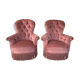Paire de fauteuils crapaud Napoléon III
