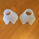 Pair white frosted glass blind