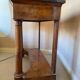 Console ancienne style Louis Philippe en bois et plateau en marbre
