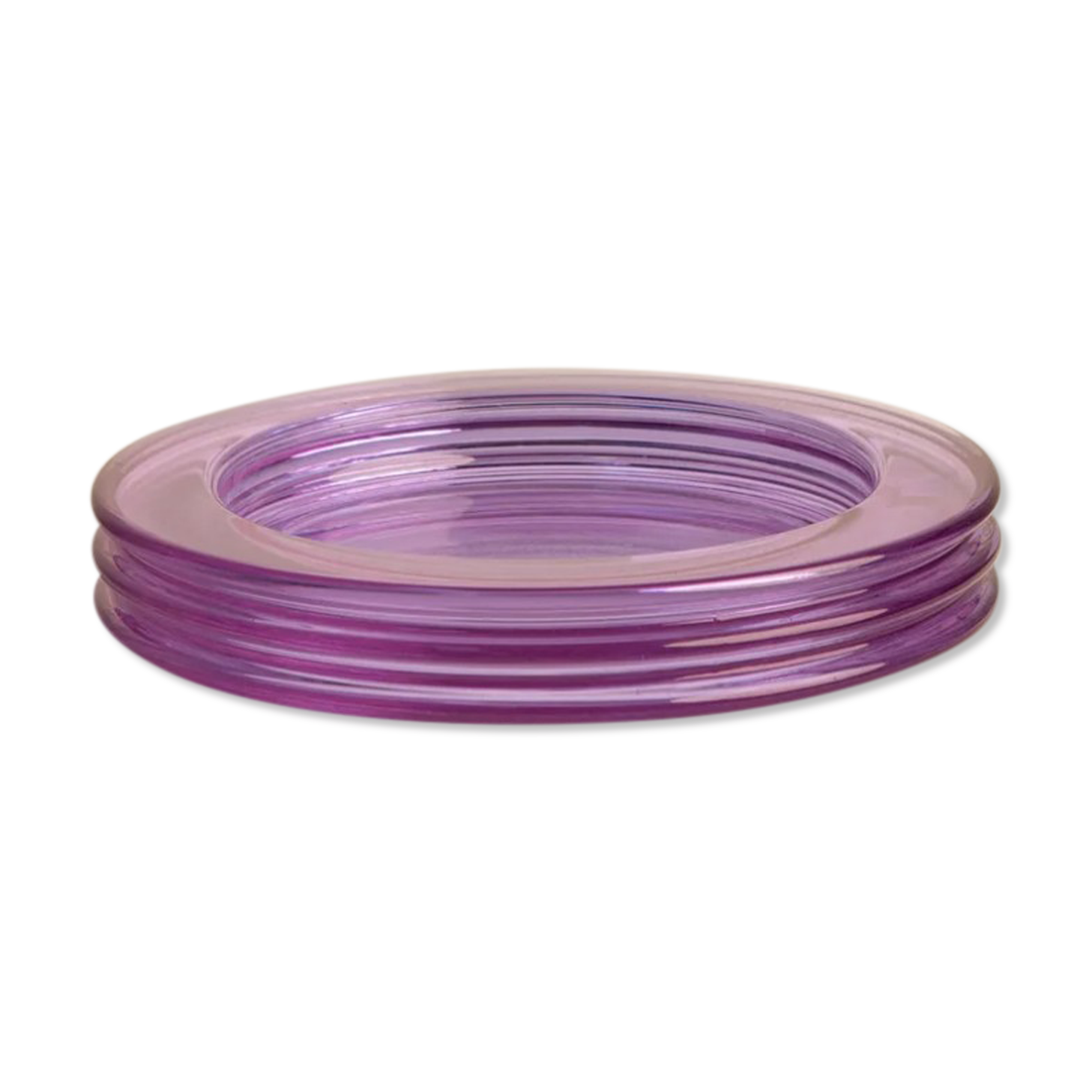 Purple crystal pocket trays by Sergio Asti for Arnolfo di Cambio 60's