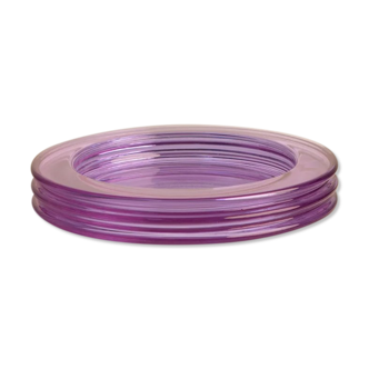 Vide-poches en cristal violet par Sergio Asti pour Arnolfo di Cambio 60's