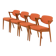 Kai Kristiansen #42  chairs, set of 4, Denmark 1960s