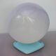 Large mid-century modern pale blue bathroom sconce from Ifö