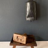 Old carved wooden butter stamp, cow, 19th century