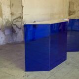 Two vintage Klein blue consoles 1988