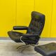 Ekornes Stressless recliner with Ottoman - 1970s Scandinavian Design