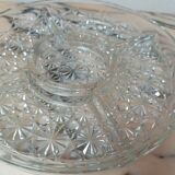 Cut glass serving dish for appetizers