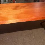 Table en sipo (bois massif) artisanale