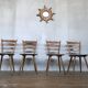 Series of 20 Scandinavian chairs or vintage wooden bistro