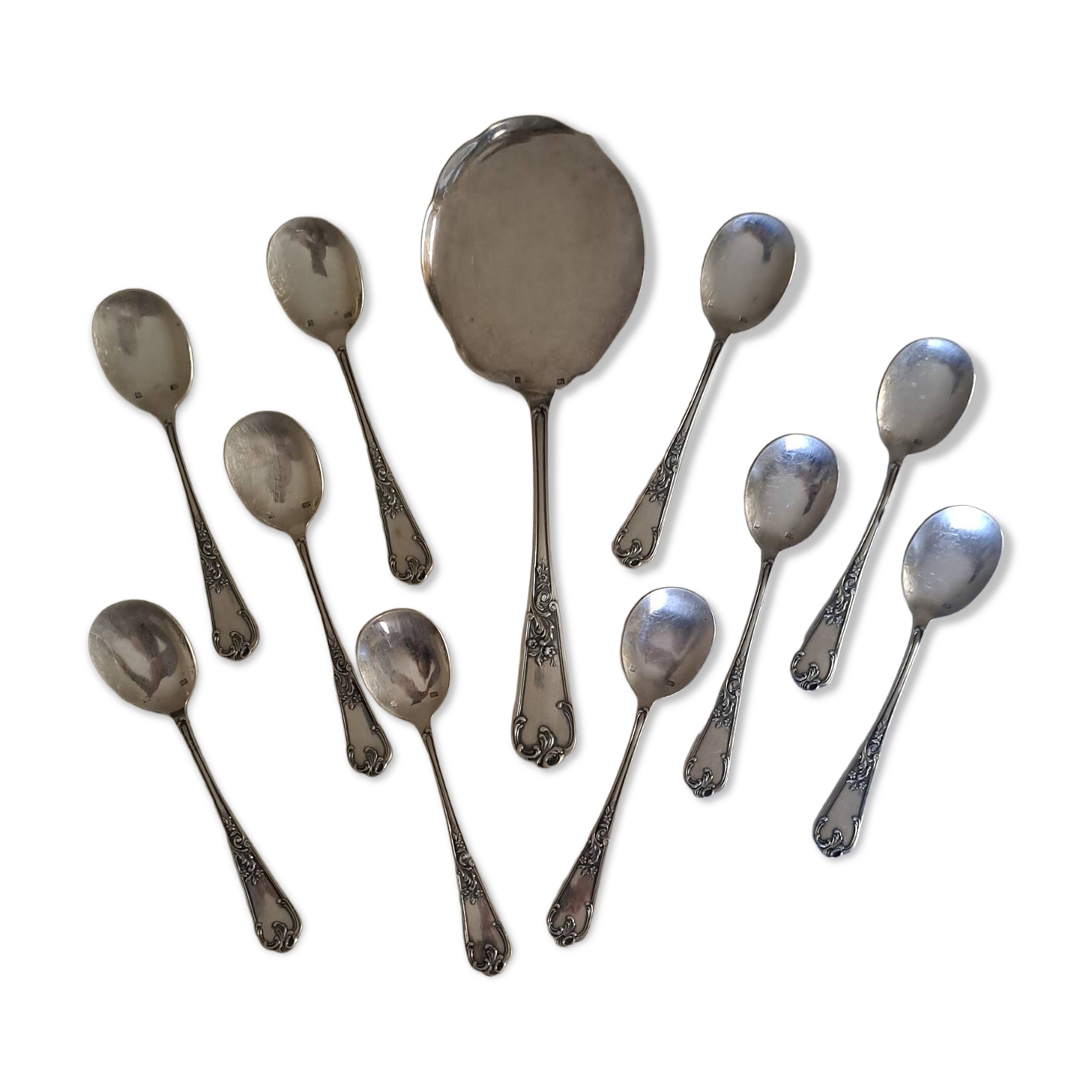 Silver-plated ice service La Mondiale