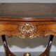 Pine desk with leather and gilding, late Victorian period around 1900.