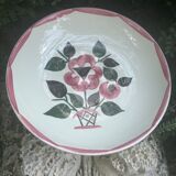 Fruit cup on pedestal in earthenware HBCM service Saida 1920