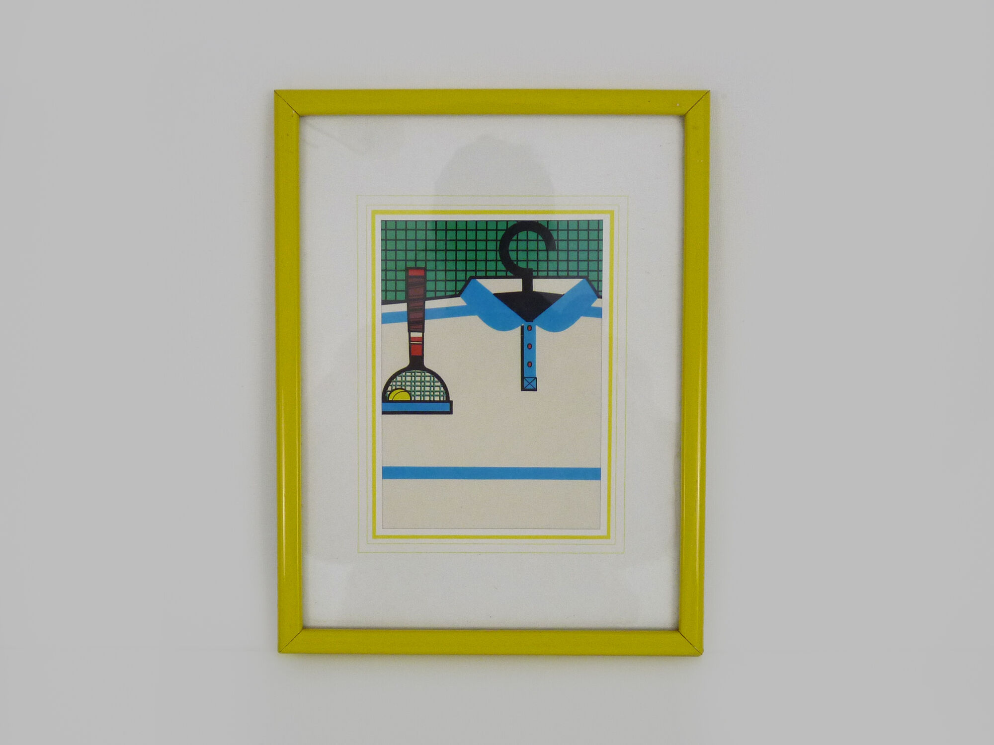 Set of 4 illustrations, advertising series shirt, polo. Provider. Pascal Pinet. Year 80