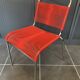 Scoubidou chair or vintage 1960 red chrome spaghetti chair