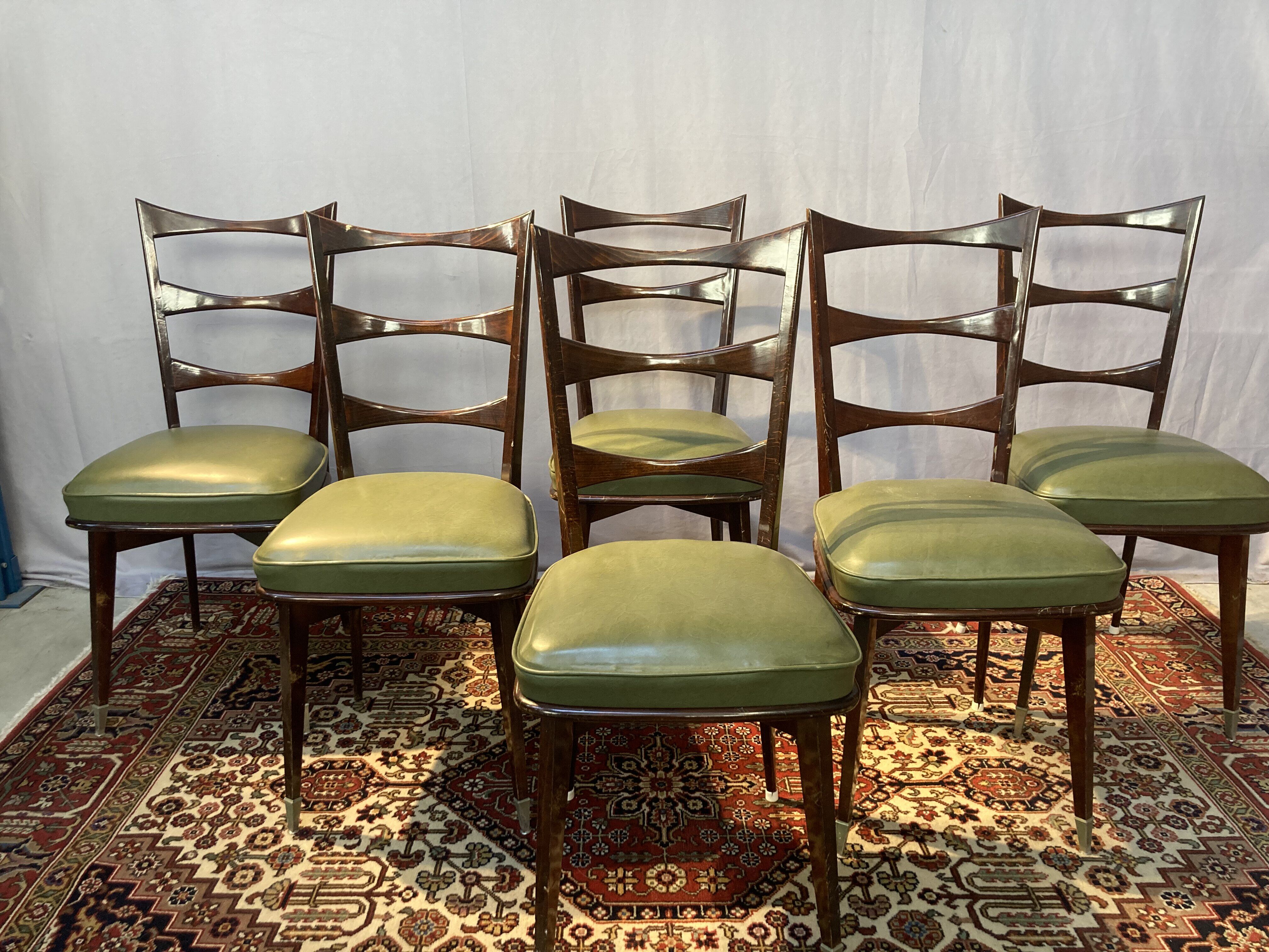 6 vintage design chairs