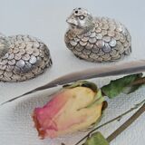 Saleron birds silver metal