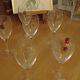 6 crystal wine glasses