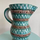 Ceramic pitcher signed Robert Picault – Scarified decoration – Vintage
