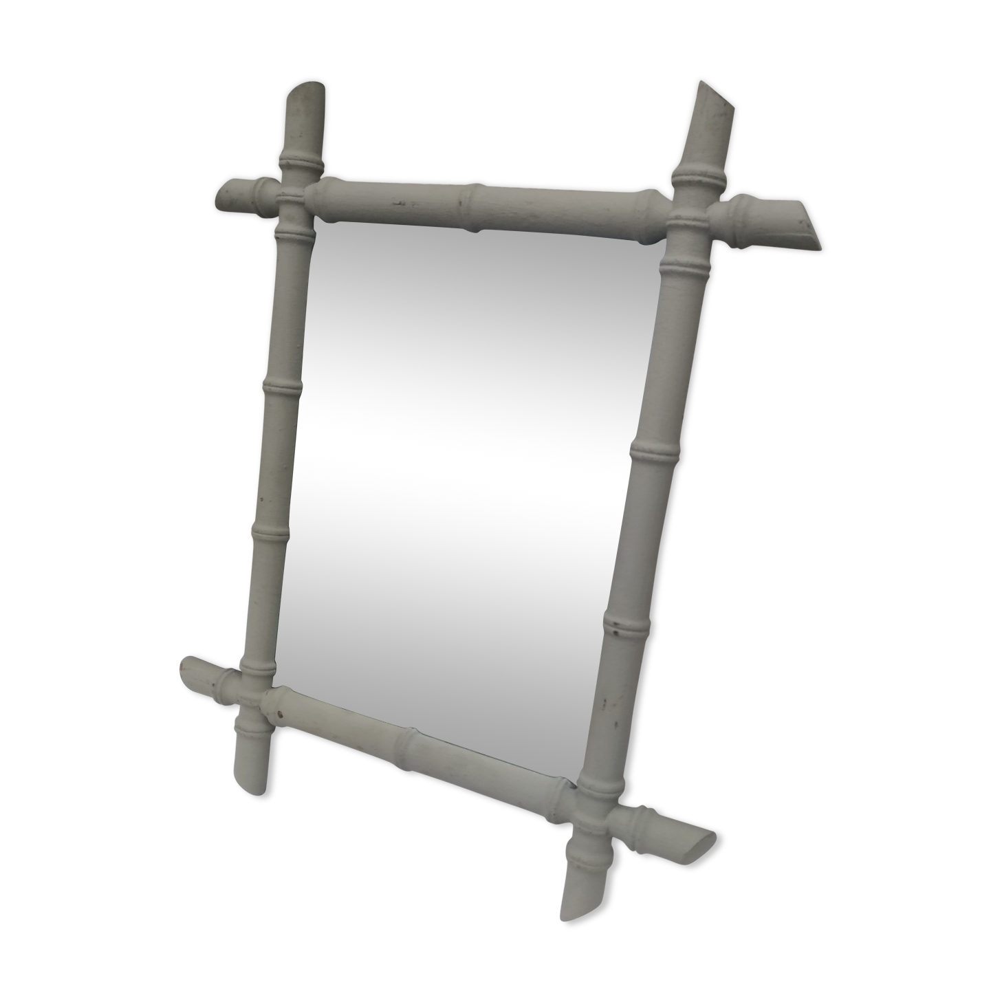 Painted wooden mirror