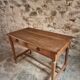 Table / antique desk in French oak, 1930s