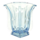 Art Deco vase, pressed glass, Zawiercie Glassworks, Poland, 1930s