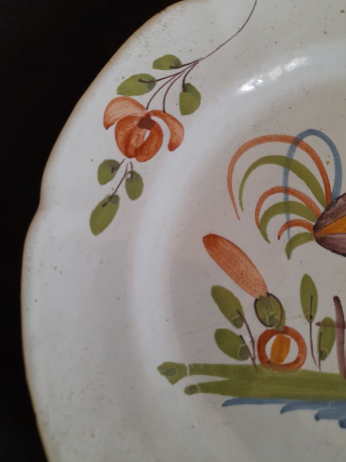 Eastern earthenware plate.