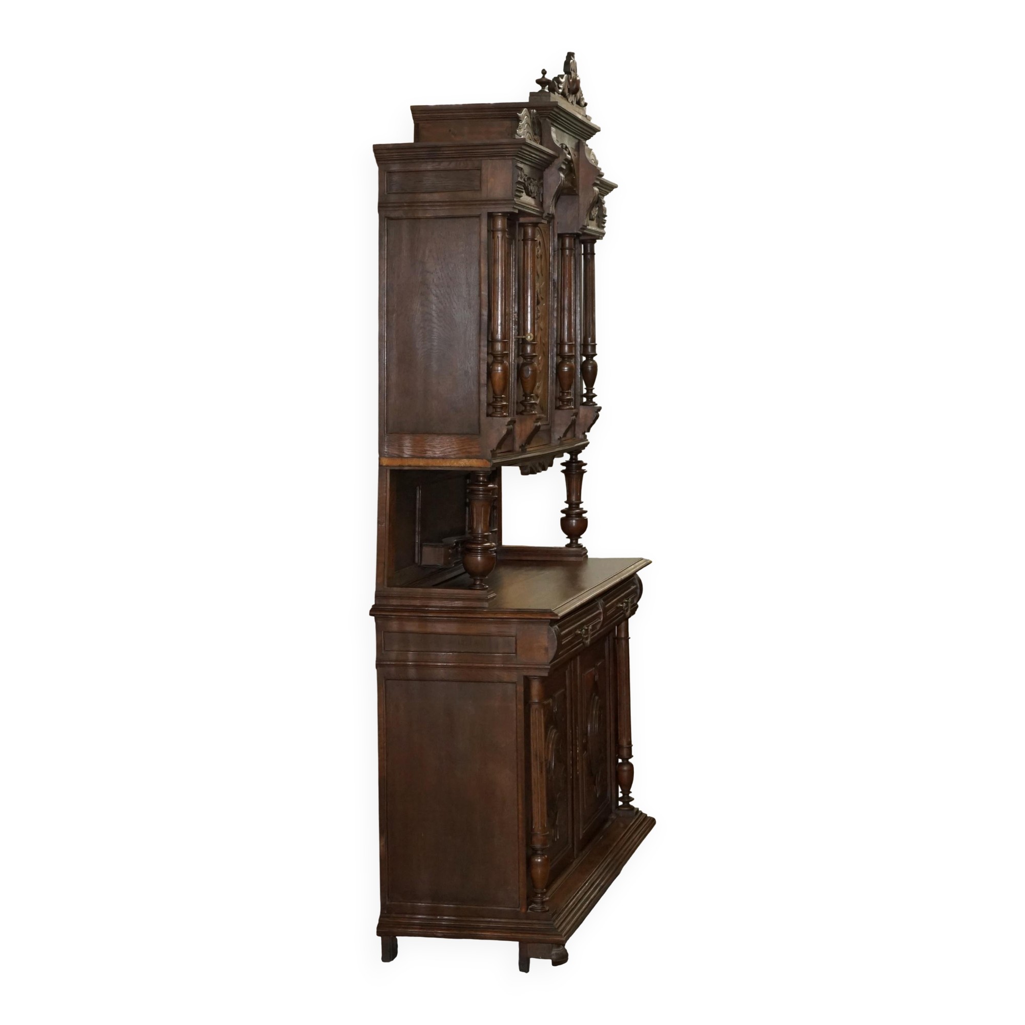 Dutch Carved Oak Wardrobe Early 19th Century