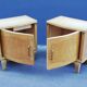 Pair of art deco bedside tables 40s
