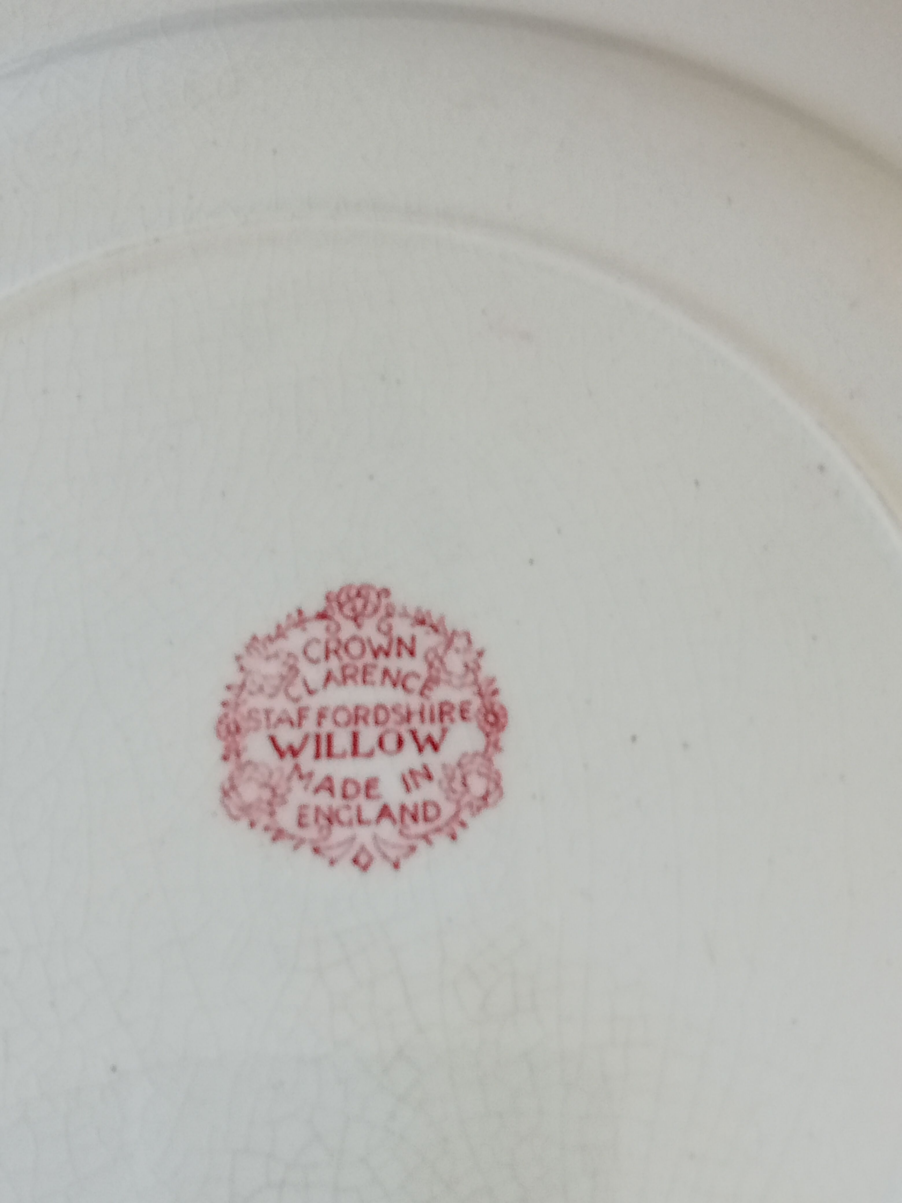 Staffordshire Crown Clarence Plate