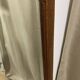 Large vintage Art Deco bizote mirror to place or hang, solid wood frame