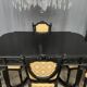 Dining room set consisting of a table and six chairs from the Napoleon III period.