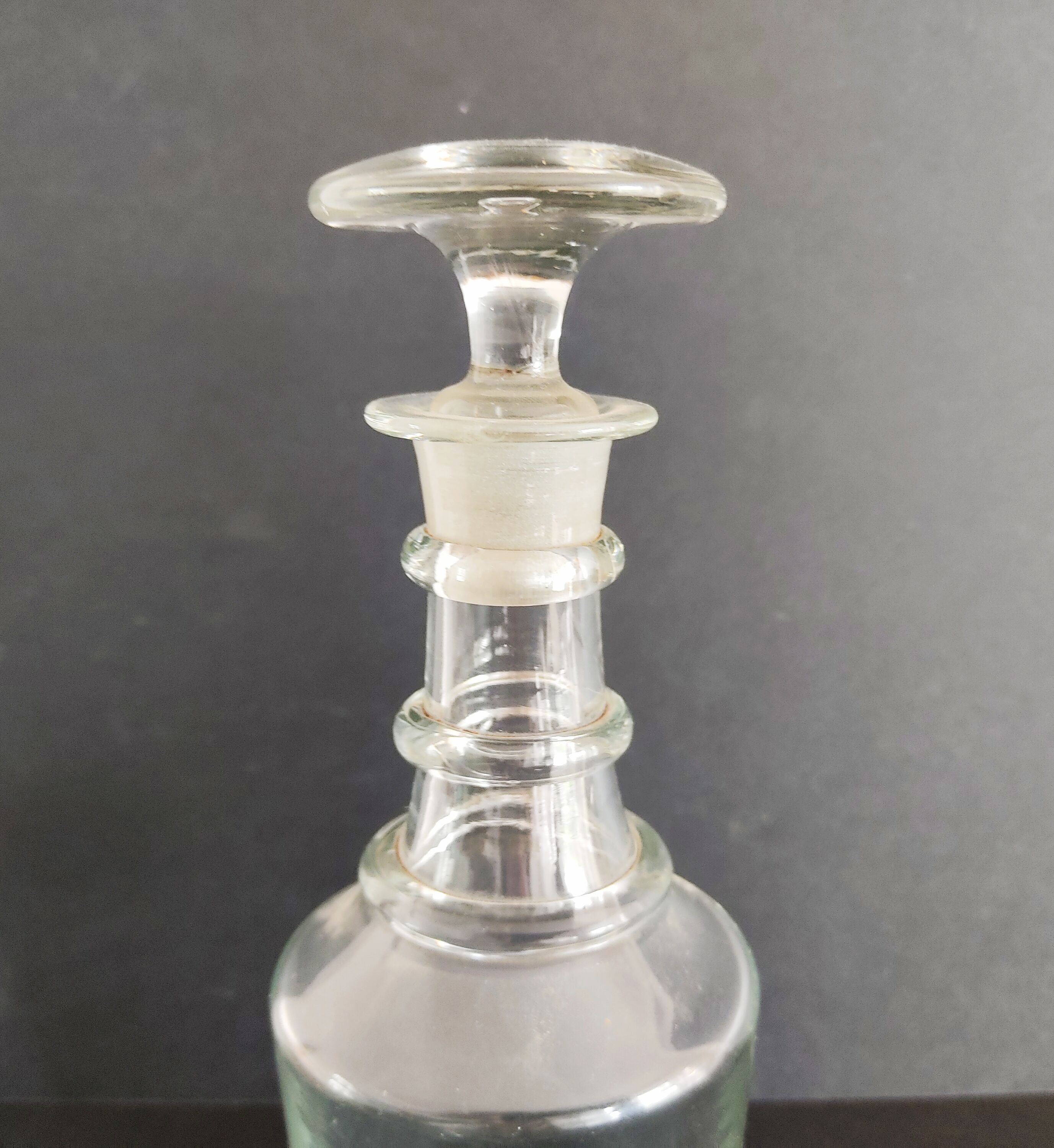 Glass carafe blown around 1900