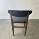 1960/70s Schreiber Mid-Century extending dining table 4 matching dining cha