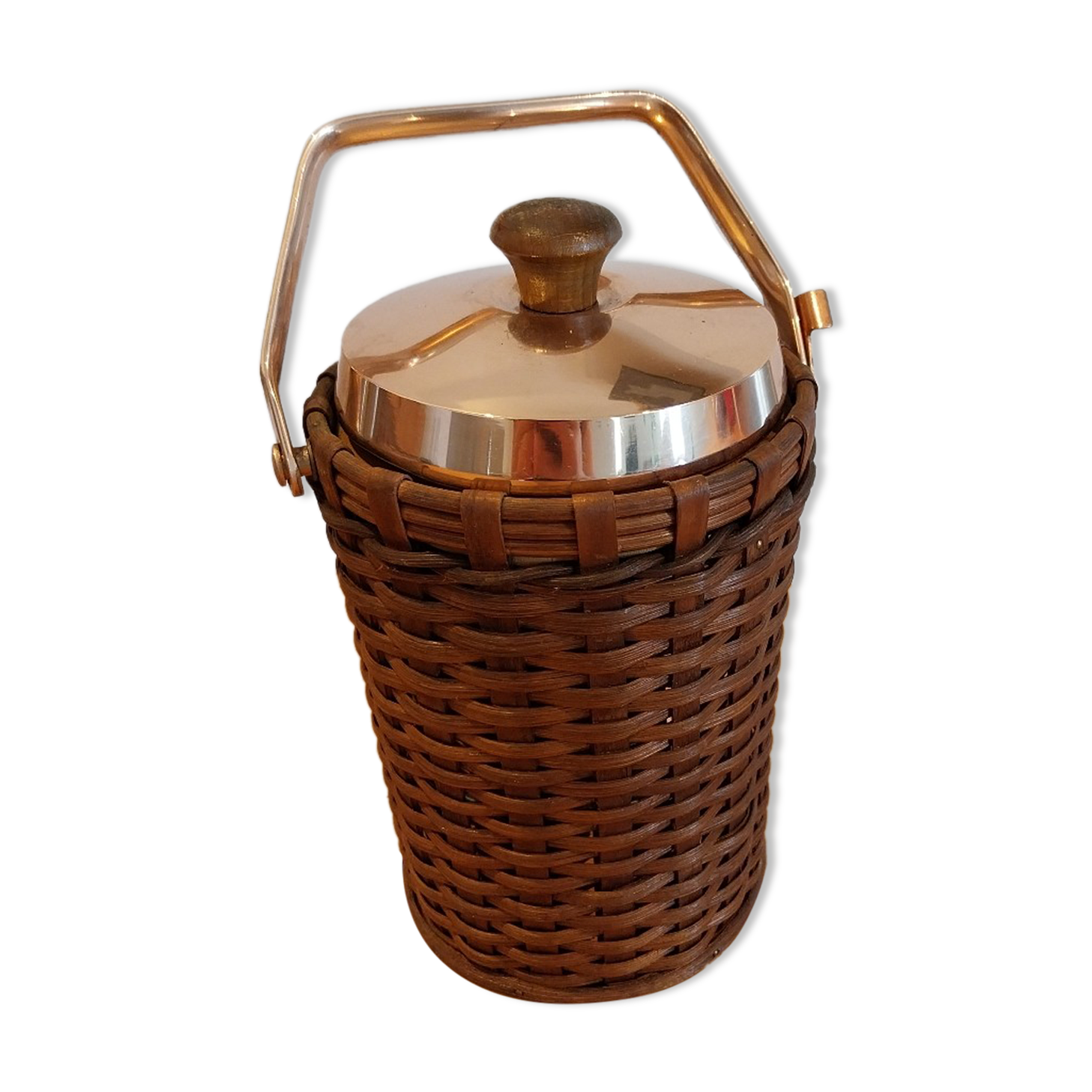 Copper wicker ice cube