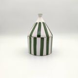 Bohemian style ceramic bowl with lid