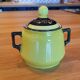 Milk and sugar pot in earthenware