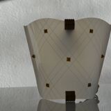 Vintage 1950 wall light in perspex and brass