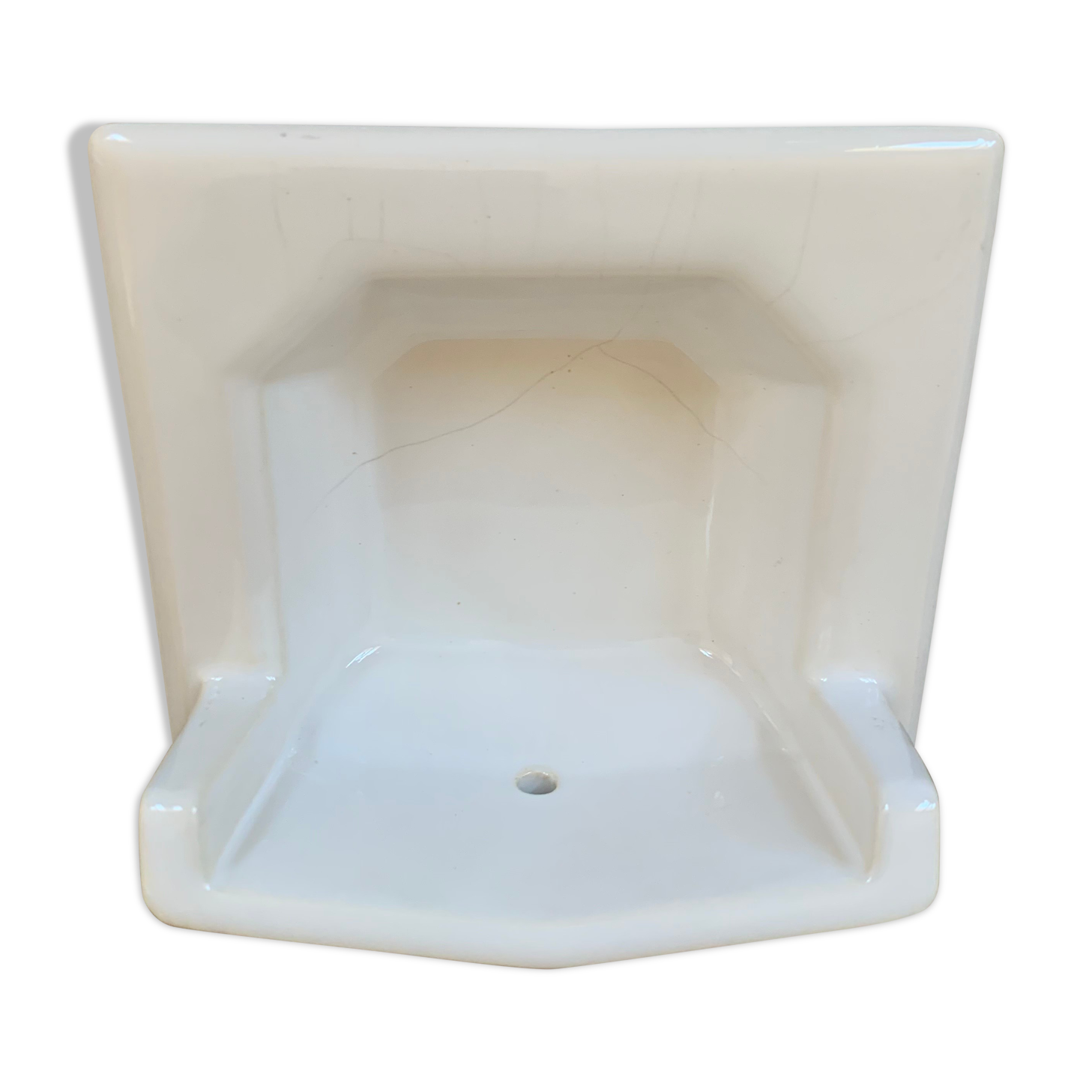 Antique ceramic wall soap holder