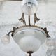 Art Nouveau chandelier in brass and bronze
