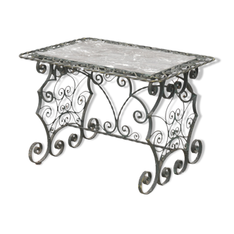 Wrought iron coffee table